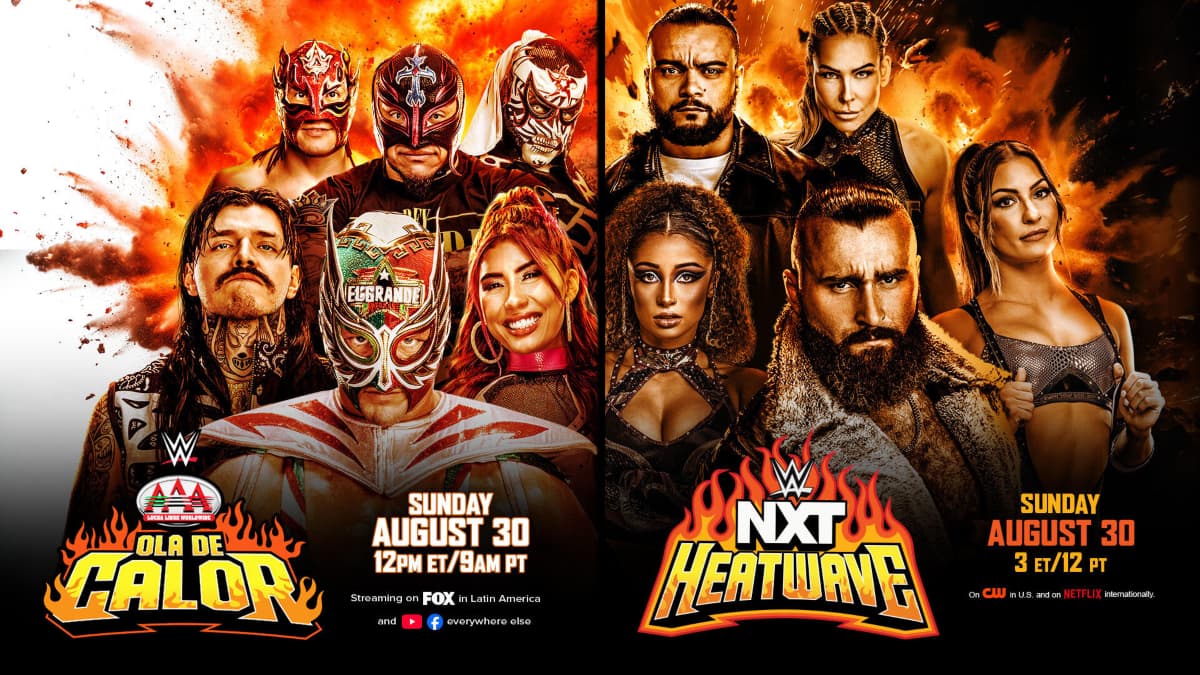 AAA Ola de Calor and WWE NXT Heatwave logo