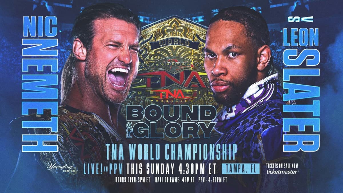 Nic Nemeth vs. Leon Slater graphic for TNA Bound for Glory 2026