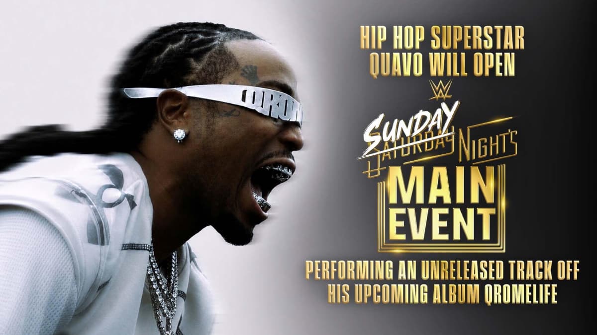 Quavo graphic for WWE Sunday Night's Main Event