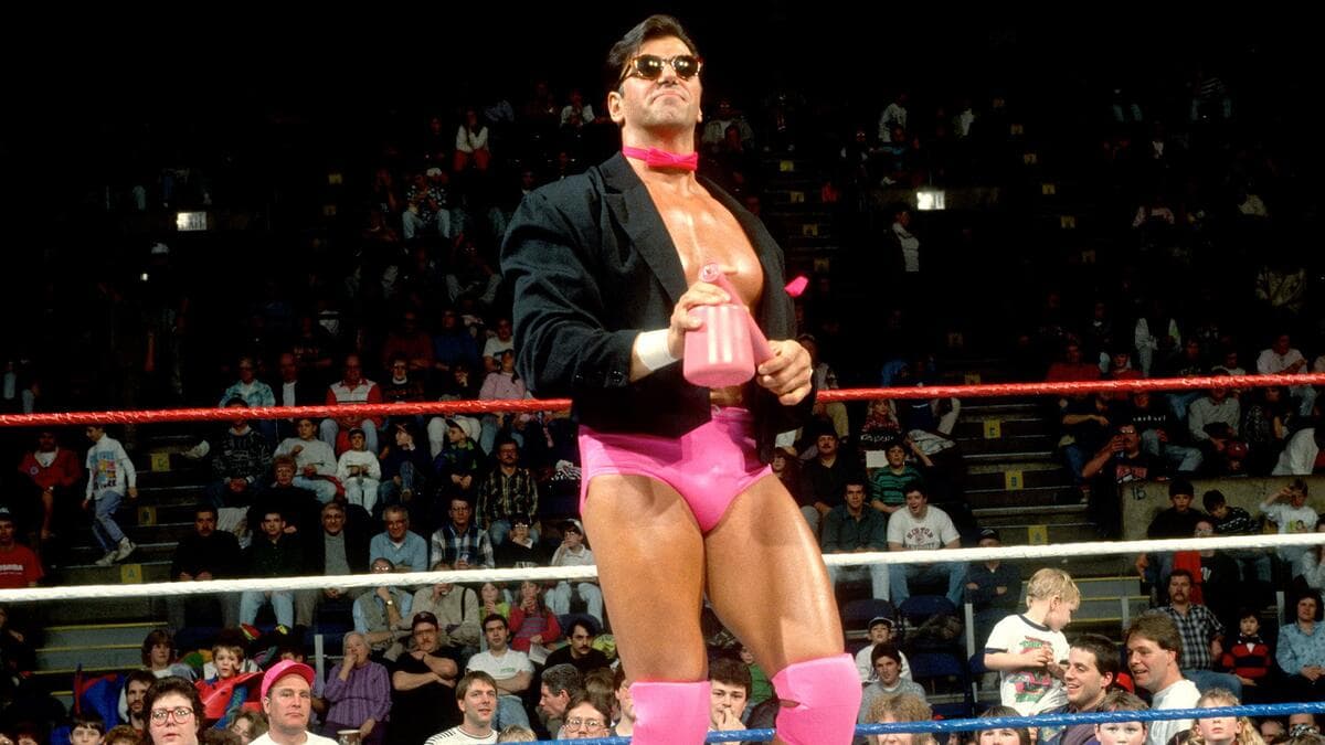 Rick Martel in pink underwear