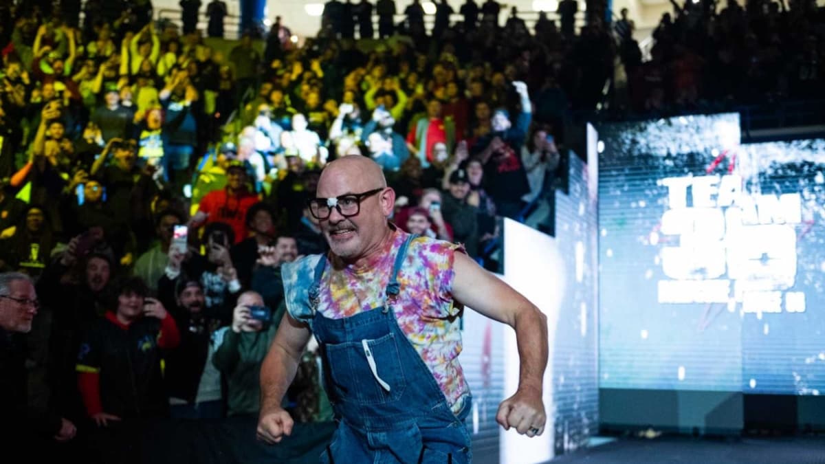 Spike Dudley running to the ring at TNA Bound For Glory 2025