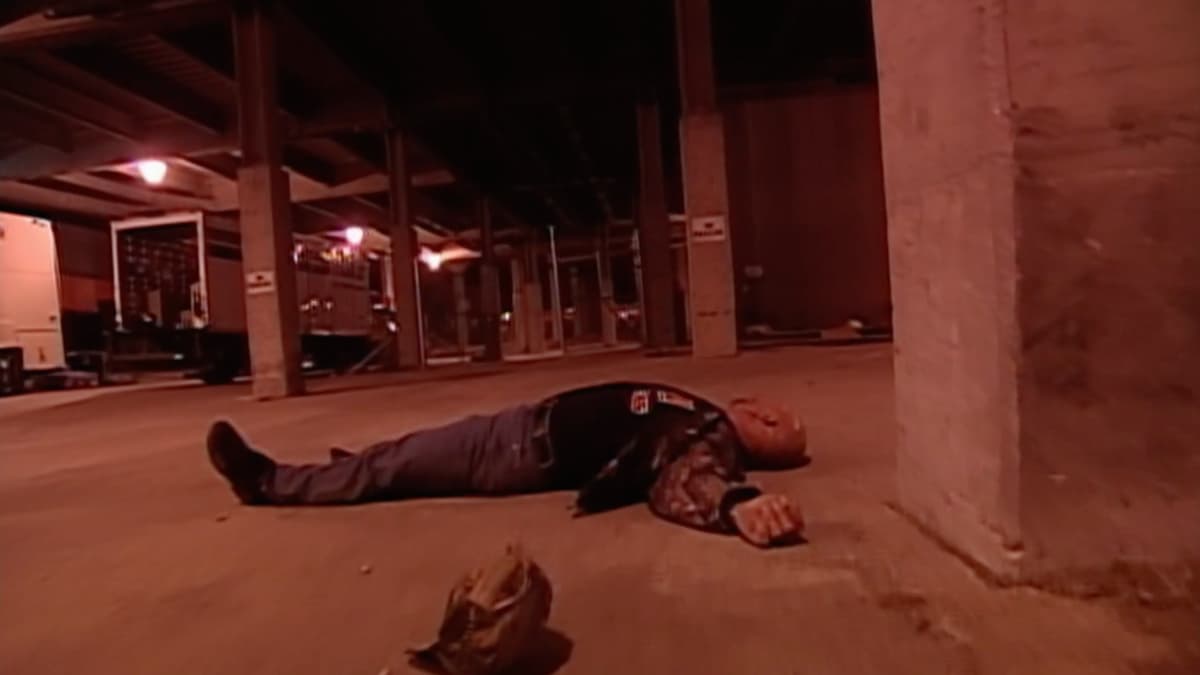 Steve Austin unconscious at Survivor Series 1999