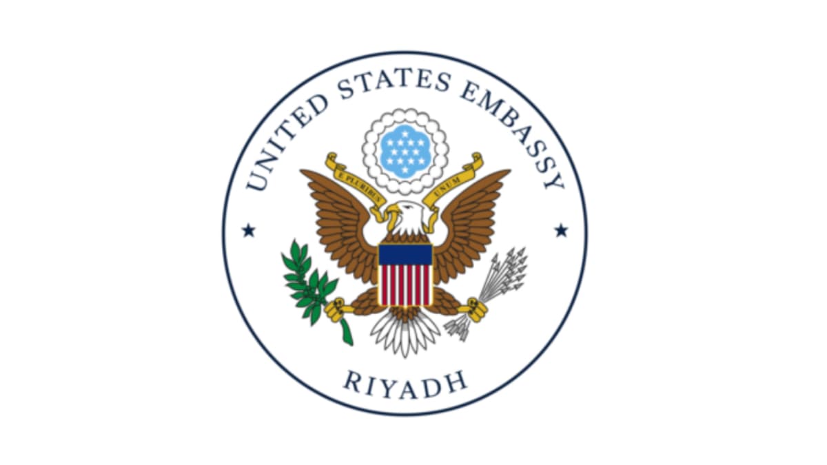 Logo for US embassy in Saudi Arabia