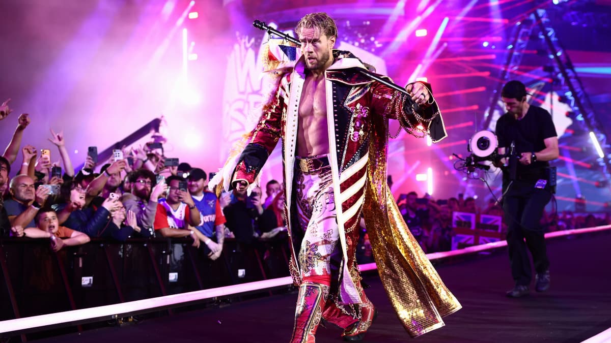 Will Ospreay walking down the ramp at AEW All In 2026