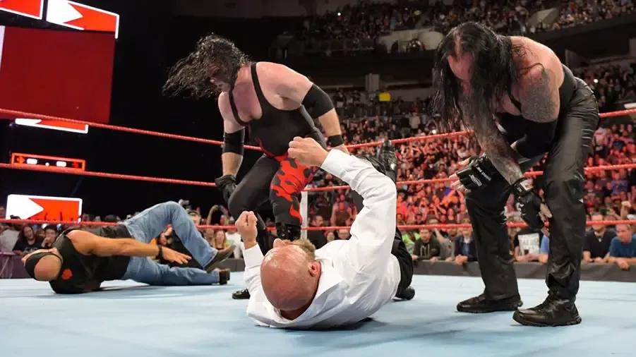 undertaker kane triple h shawn michaels raw