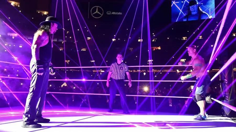 the undertaker john cena wrestlemania 34