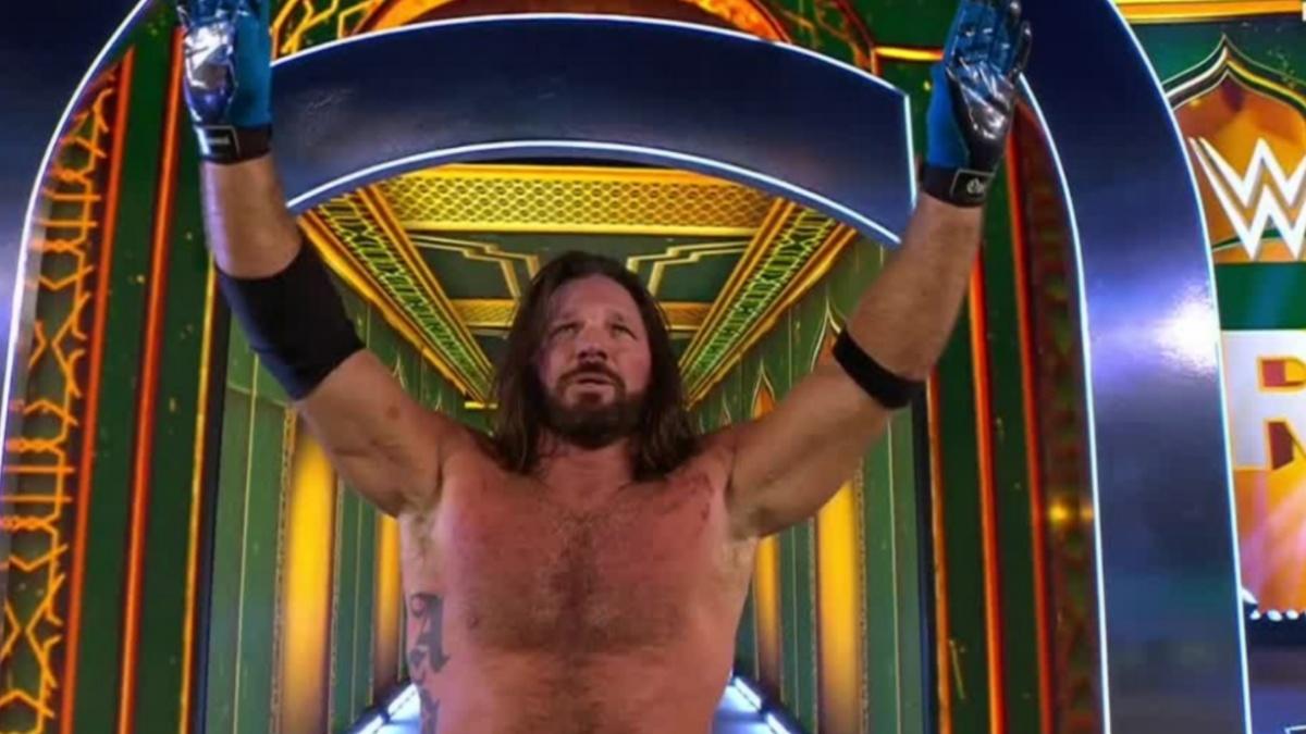 AJ Styles saying goodbye to the WWE fans 