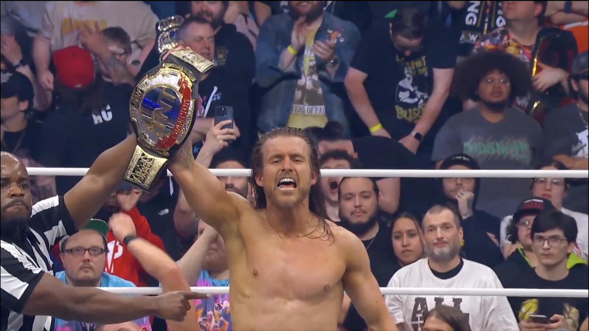 Adam Cole with TNT Title at AEW Dynasty 2025