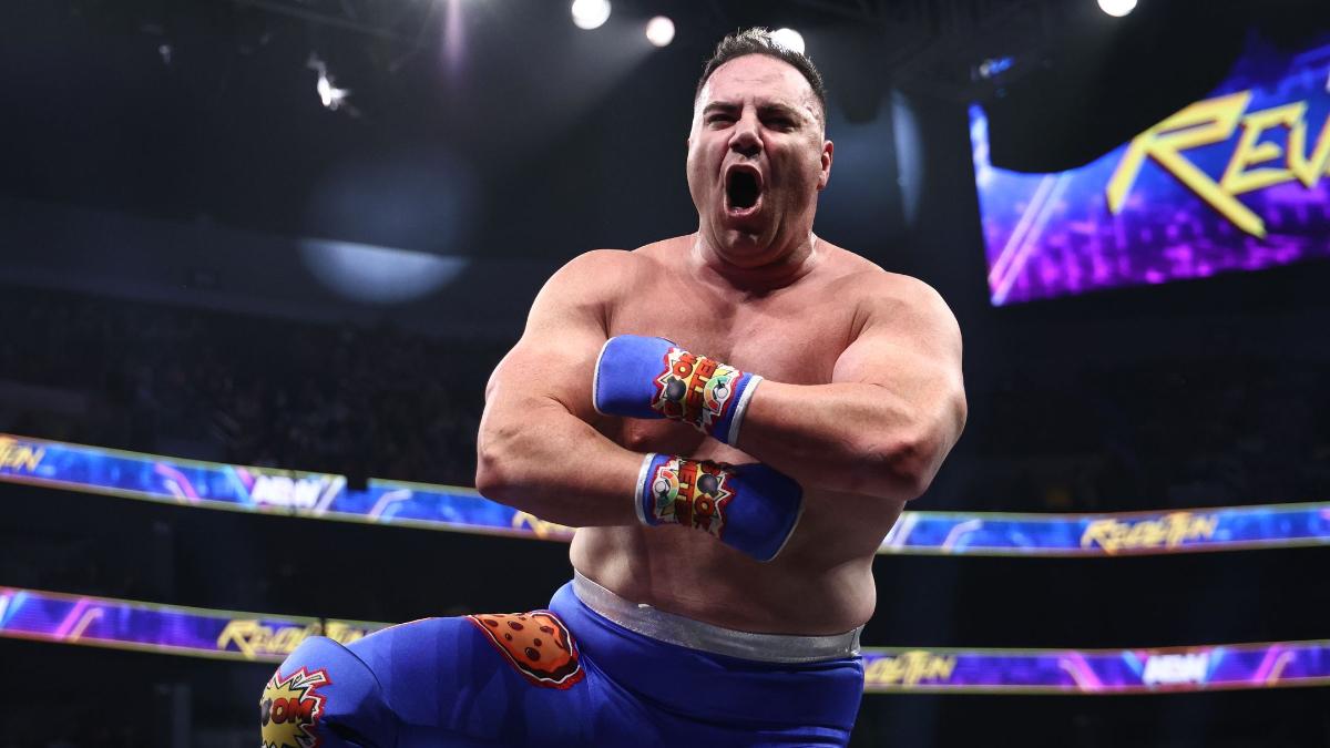 Big Boom AJ booming at AEW Revolution 2025