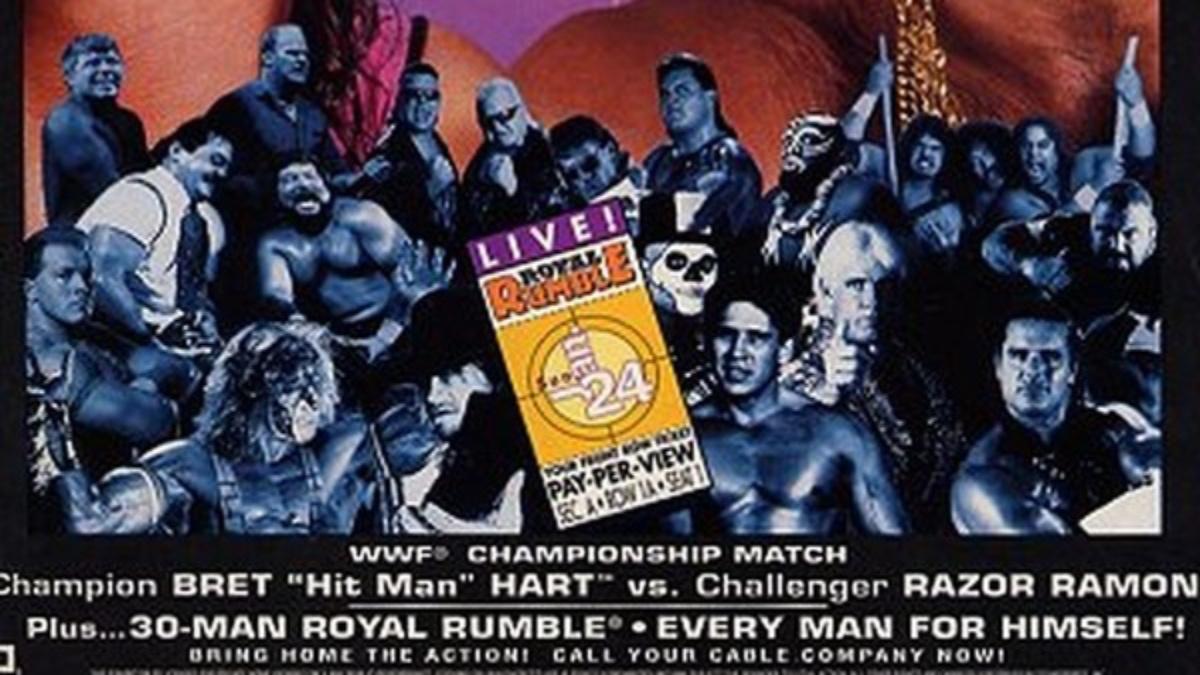 Bottom of the 1993 Royal Rumble poster