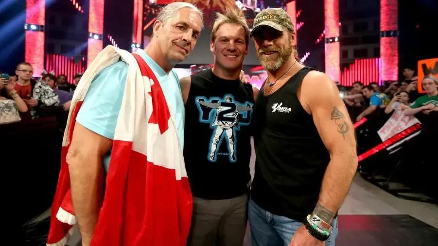 Bret Hart Appreciation Night Shawn Michaels Chris Jericho.jpg