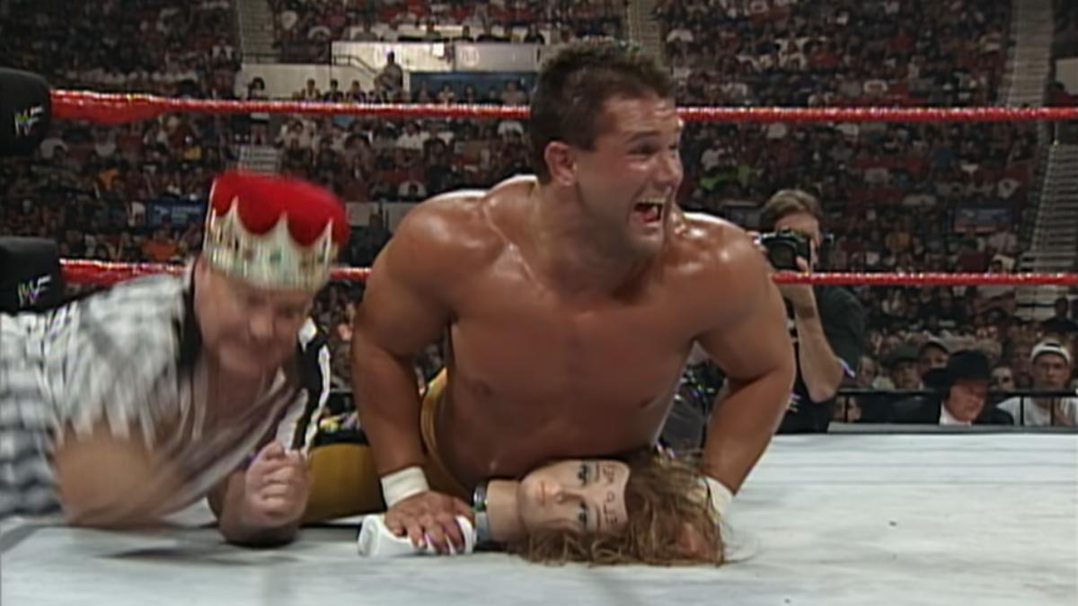 Brian Christopher pinning Head at WWE King of the Ring 1998