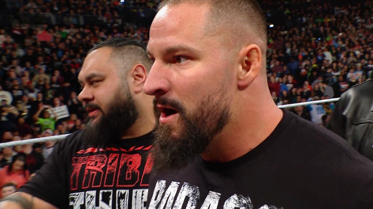 Bron Breakker looking angry on WWE Raw