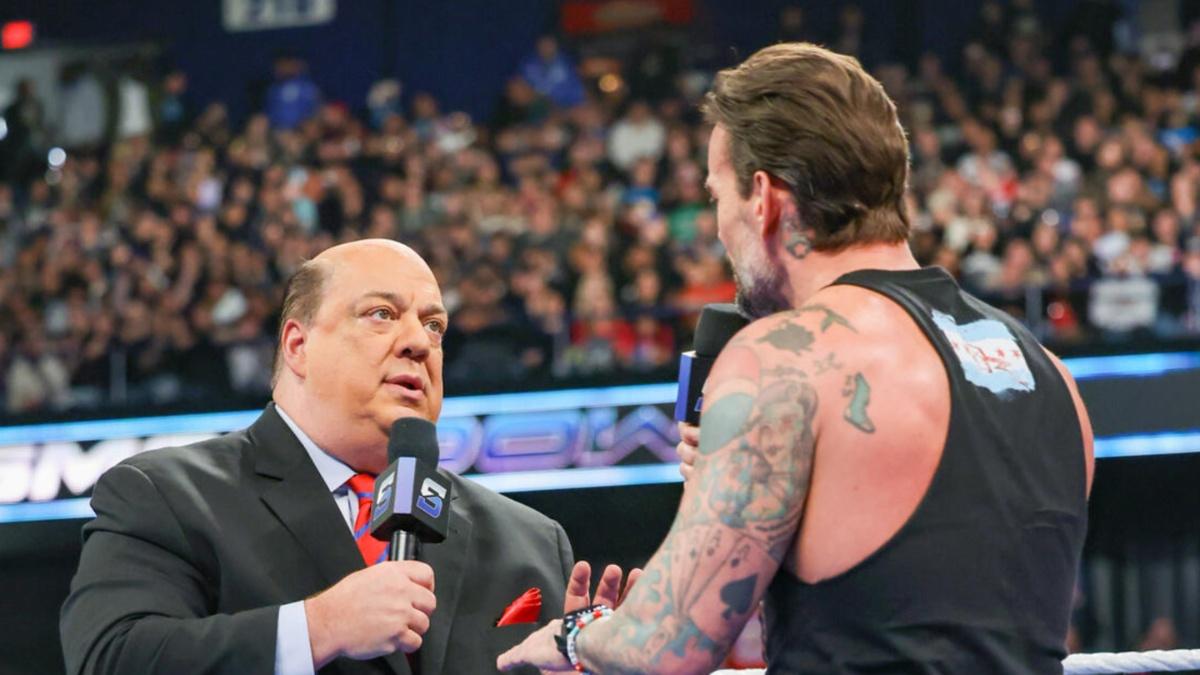 CM Punk talking to Paul Heyman 