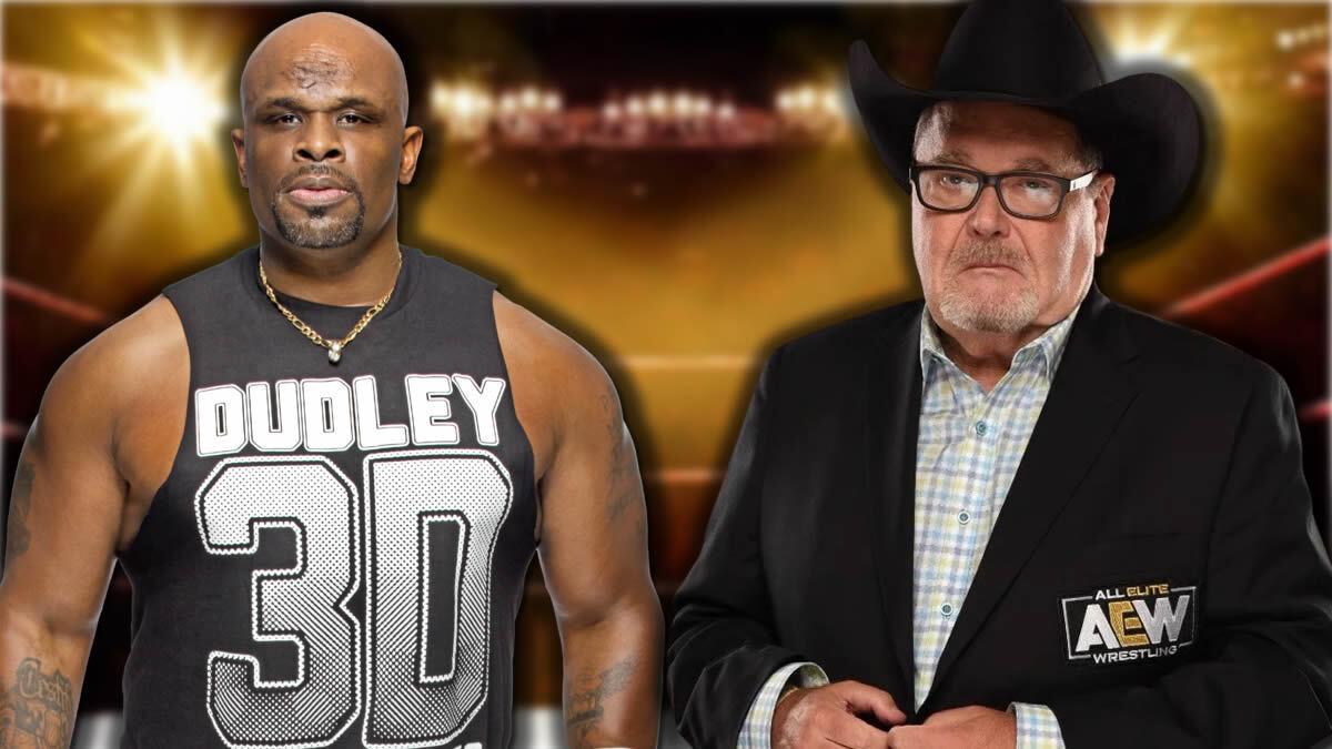 Graphic with D-Von Dudley on the left and Jim Ross on the right