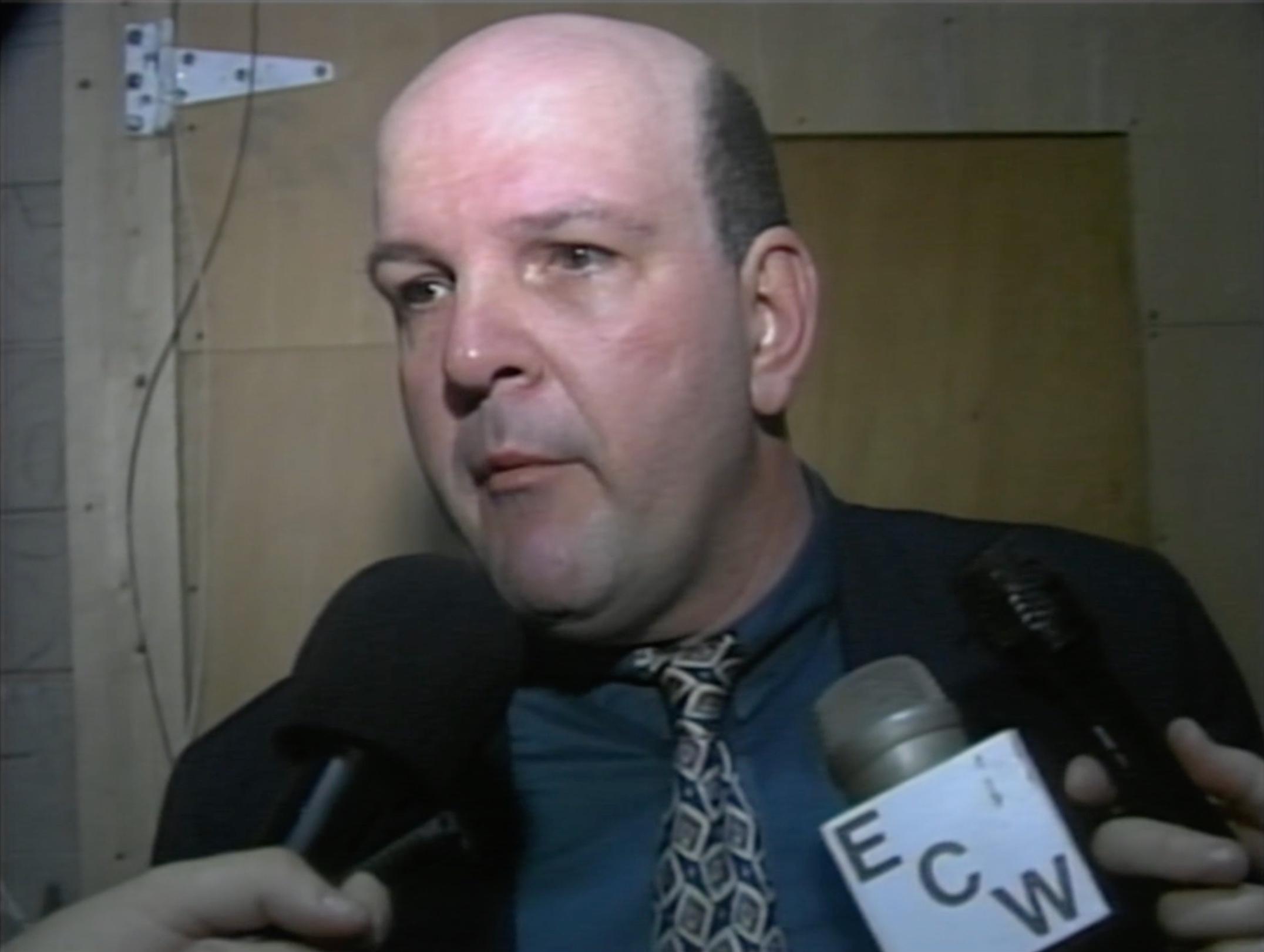 Dennis Coralluzzo backstage in ECW