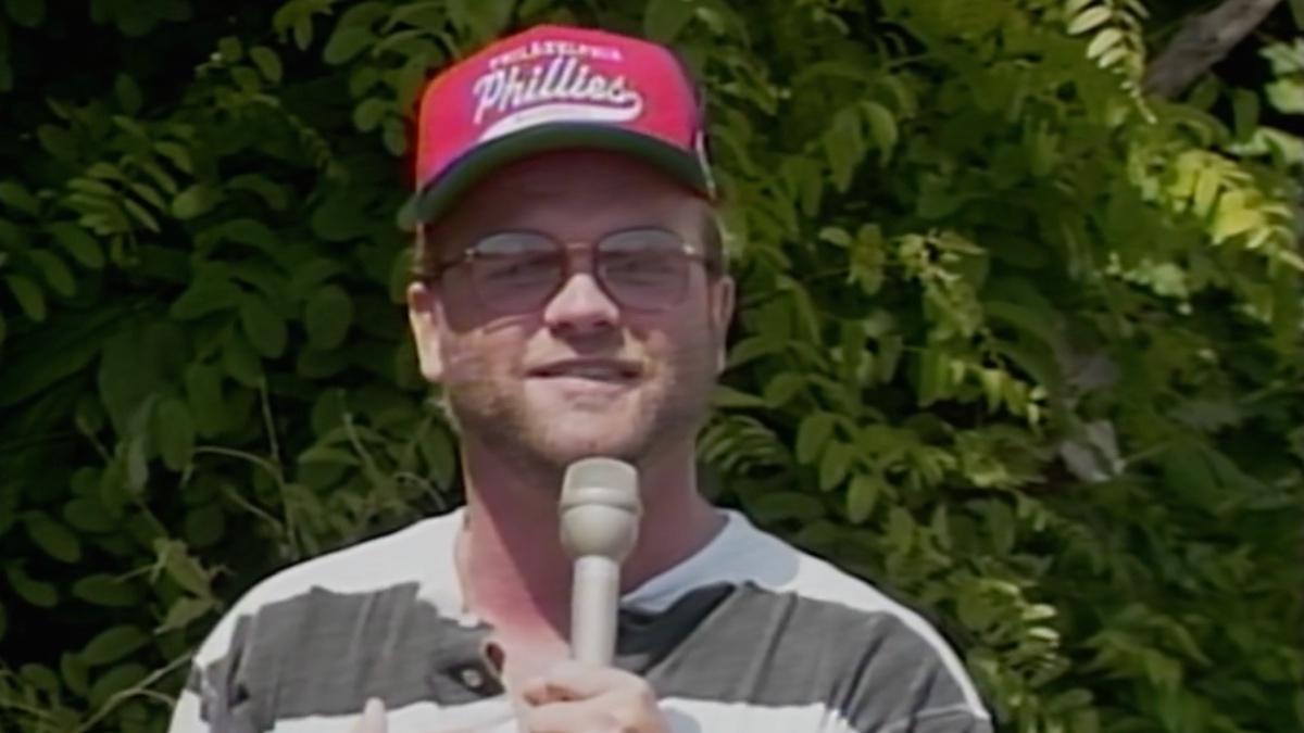 Eddie Gilbert cutting a promo in ECW