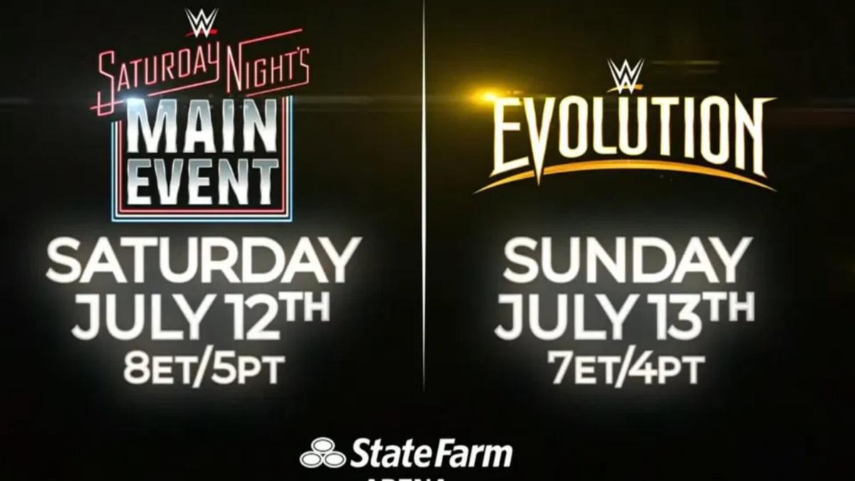 promotional material for Saturday Night's Main Event and WWE Evolution 