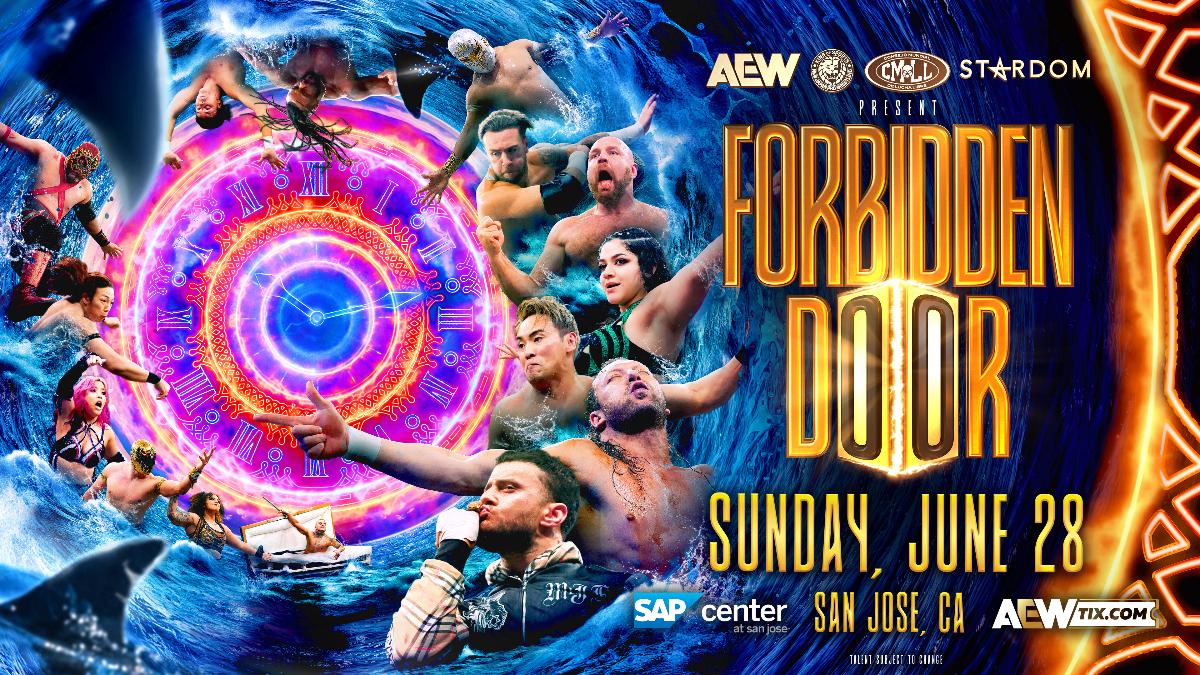 Poster for AEW x NJPW Forbidden Door 2026