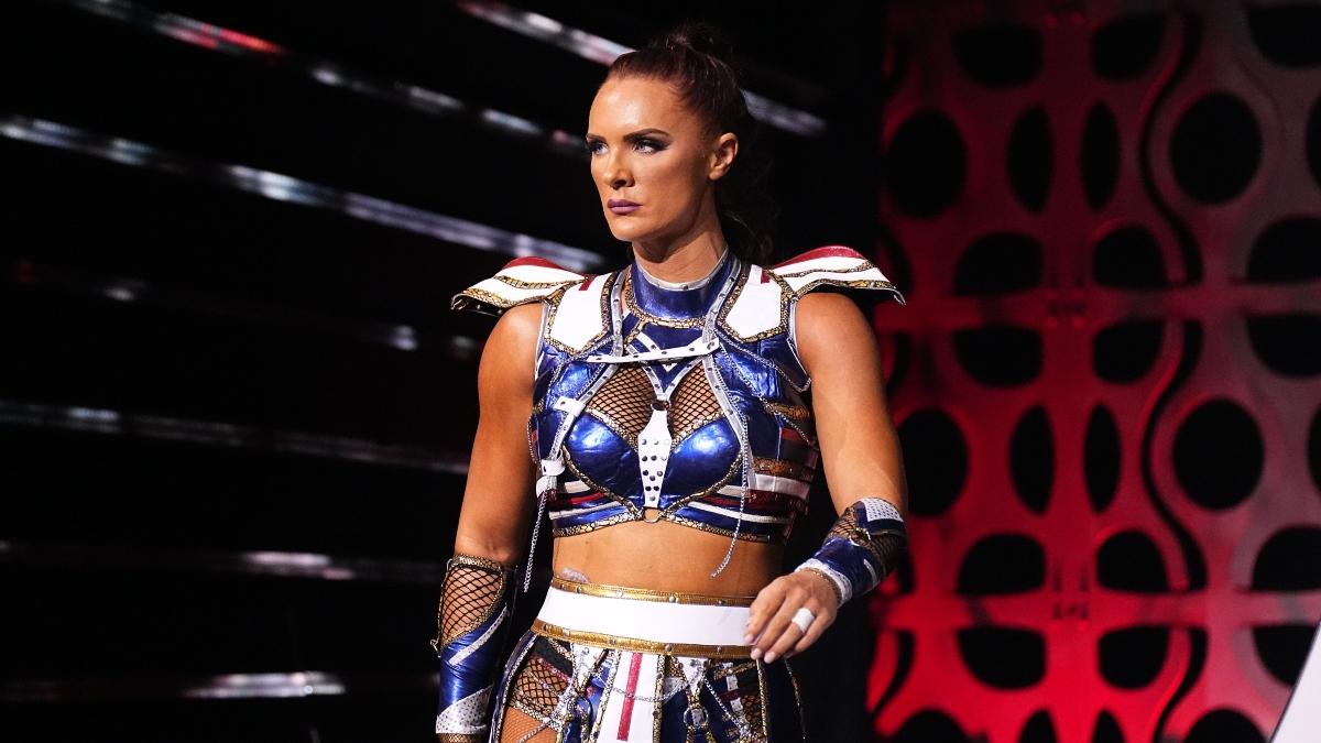 AEW star Kamille looks focused while making her entrance during an October 2024 edition of Dynamite