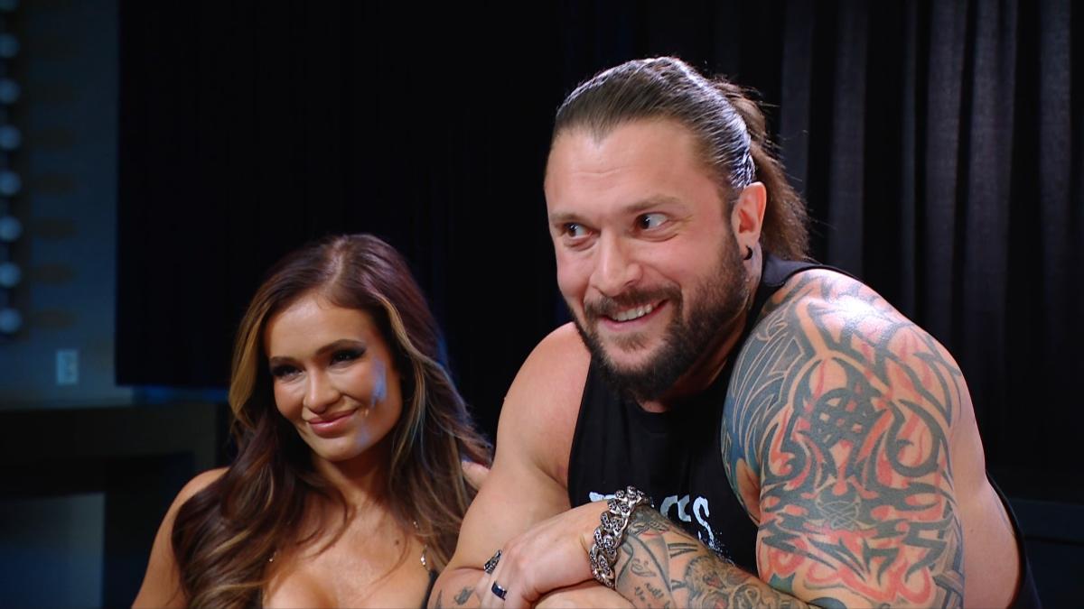 Karrion Kross with an evil grin on WWE Raw