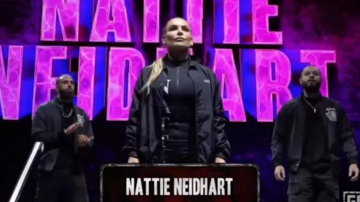 Natalya making her entrance in Bloodsport 