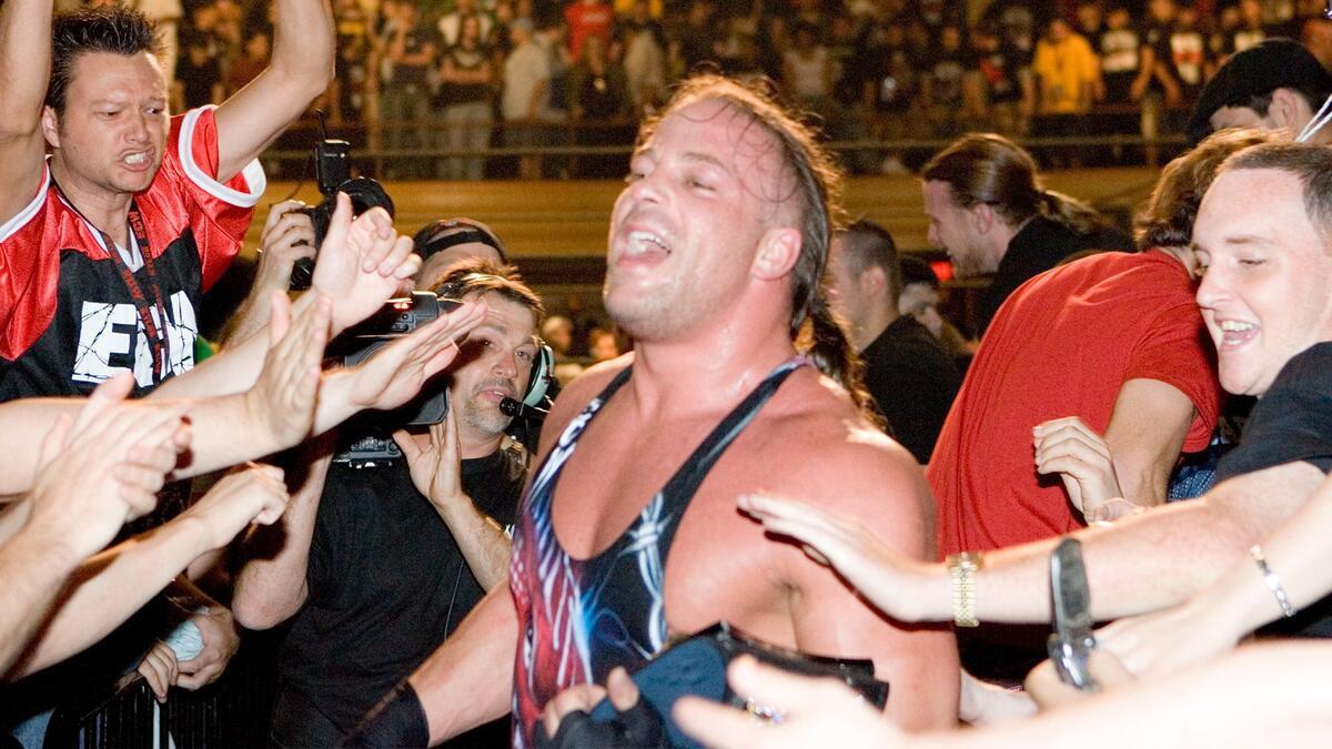 Rob Van Dam celebrating at ECW One Night Stand 2006