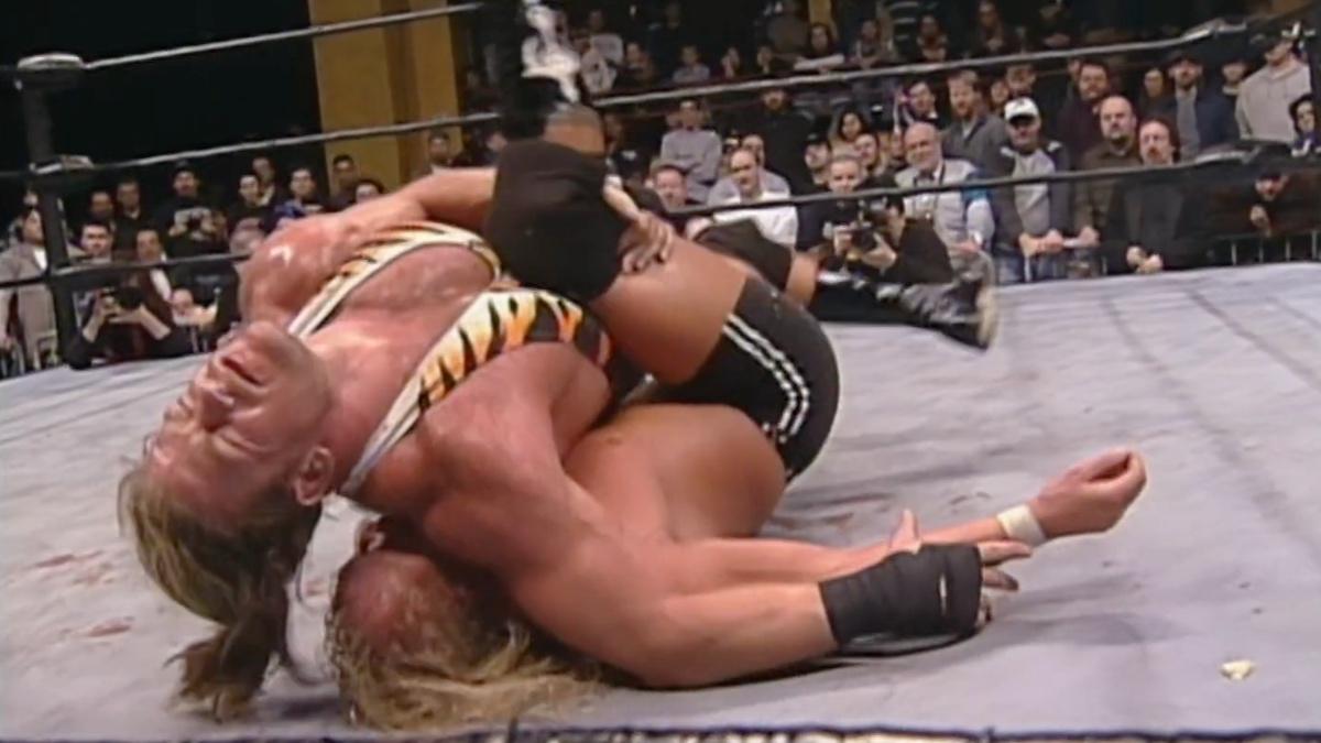 Rob Van Dam pinning Jerry Lynn at Guilty as Charged 2001