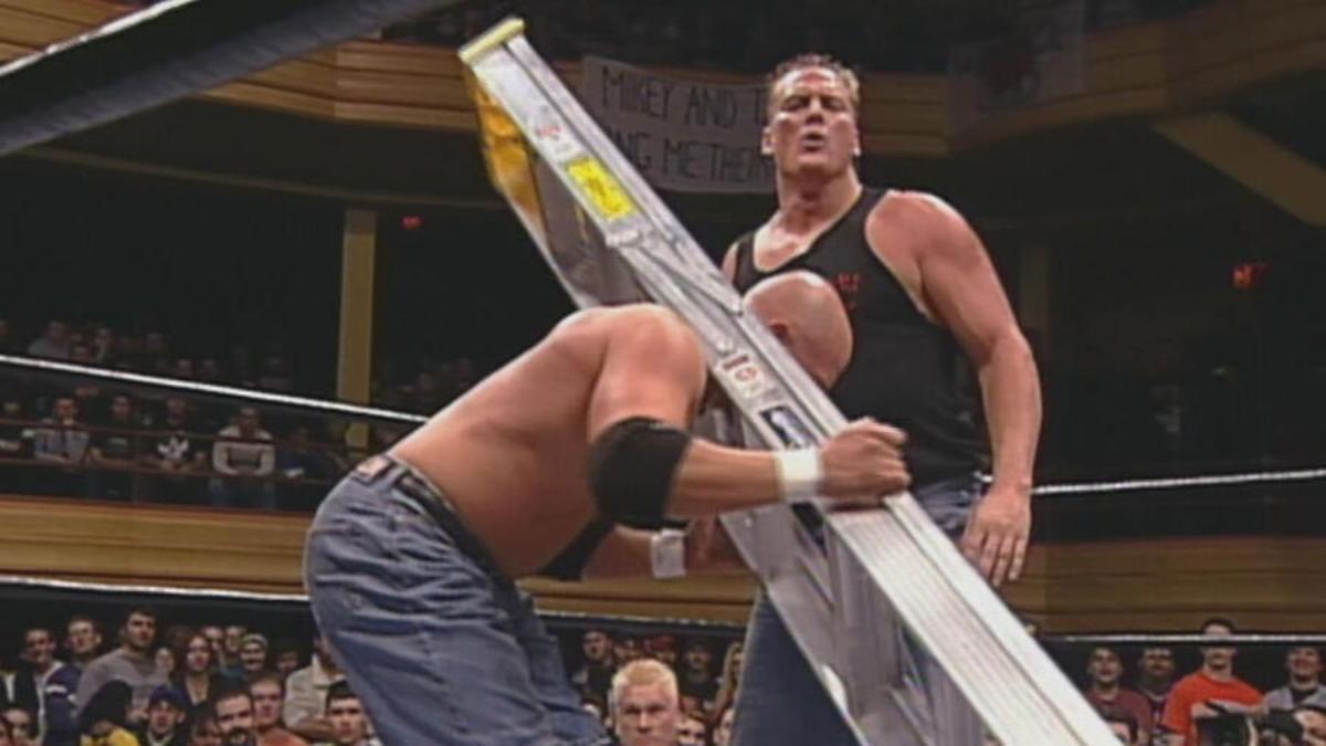 Sandman and Justin Credible at ECW Guilty As Charged 2001