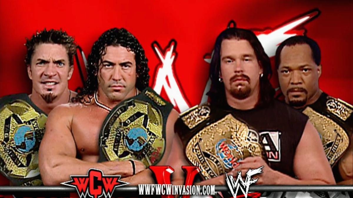 WWE Invasion graphic for Sean O'Haire & Chuck Palumbo vs. The APA