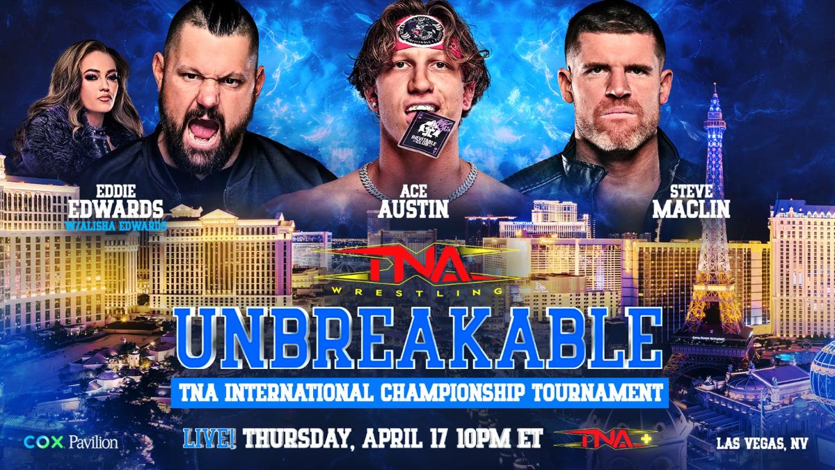 Graphic for Eddie Edwards vs. Ace Austin vs. Steve Maclin at TNA Unbreakable 2025