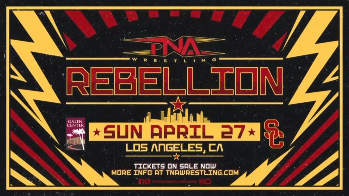 Poster advertising TNA Rebellion 2025