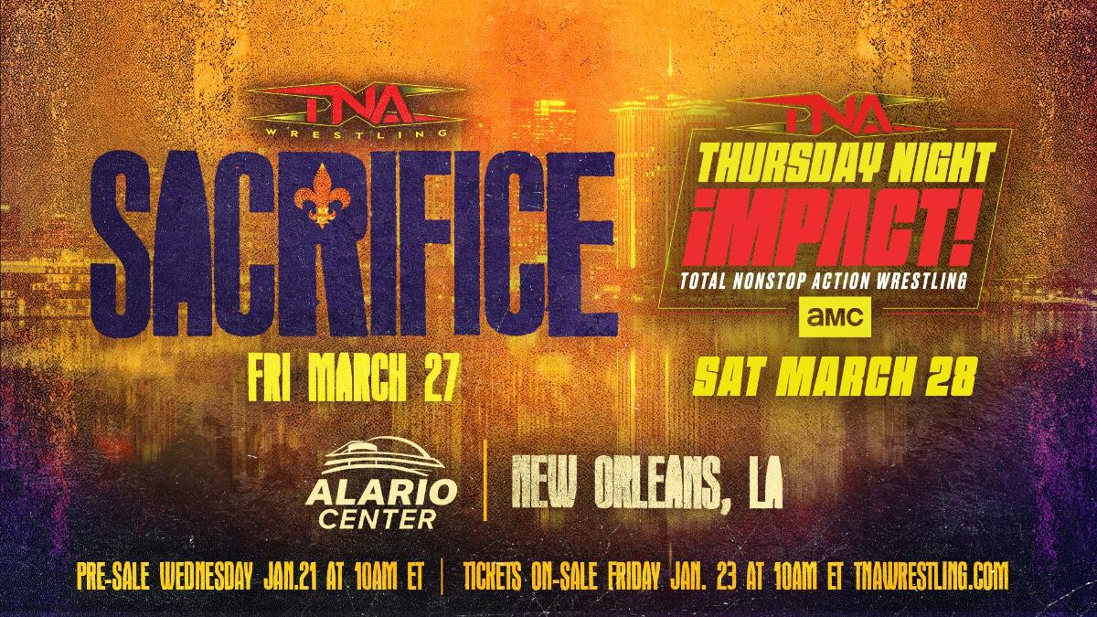 Poster for TNA Sacrifice 2026