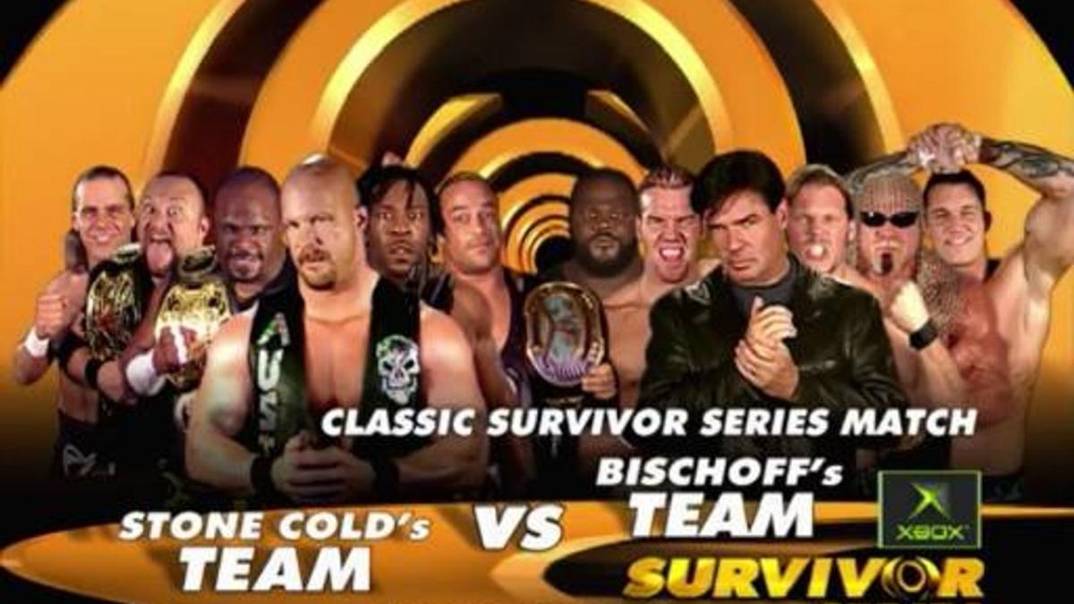 Team Austin vs. Team Bischoff at WWE Survivor Series 2003