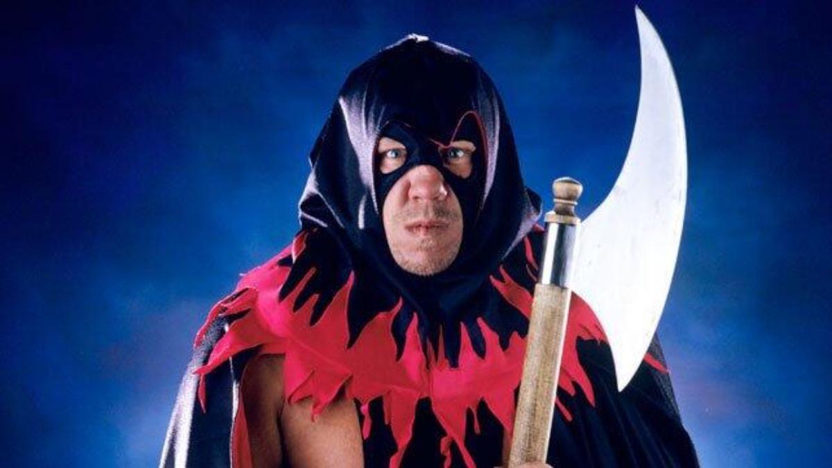 Terry Gordy dressed as The Executioner