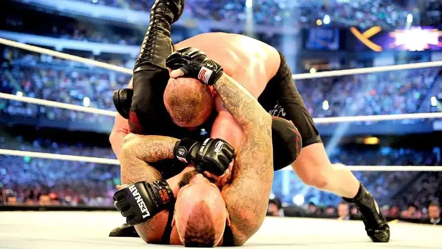 The undertaker hell s gate brock lesnar wrestlemania xxx