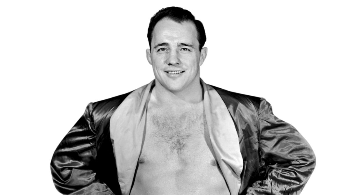 Verne Gagne posing for a photoshoot