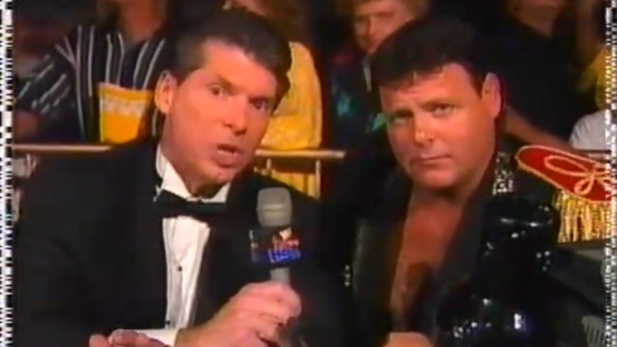 Vince McMahon and Jerry Lawler at WWE In Your House 8: Beware of Dog