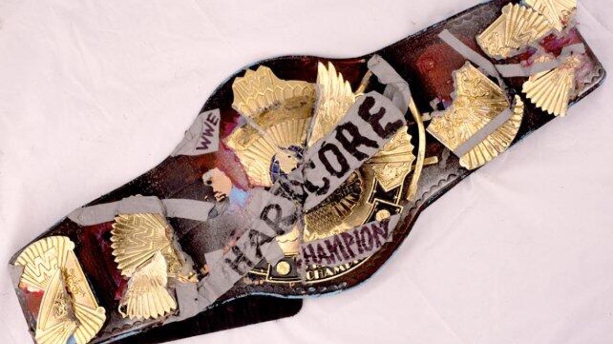 The WWE Hardcore Title belt