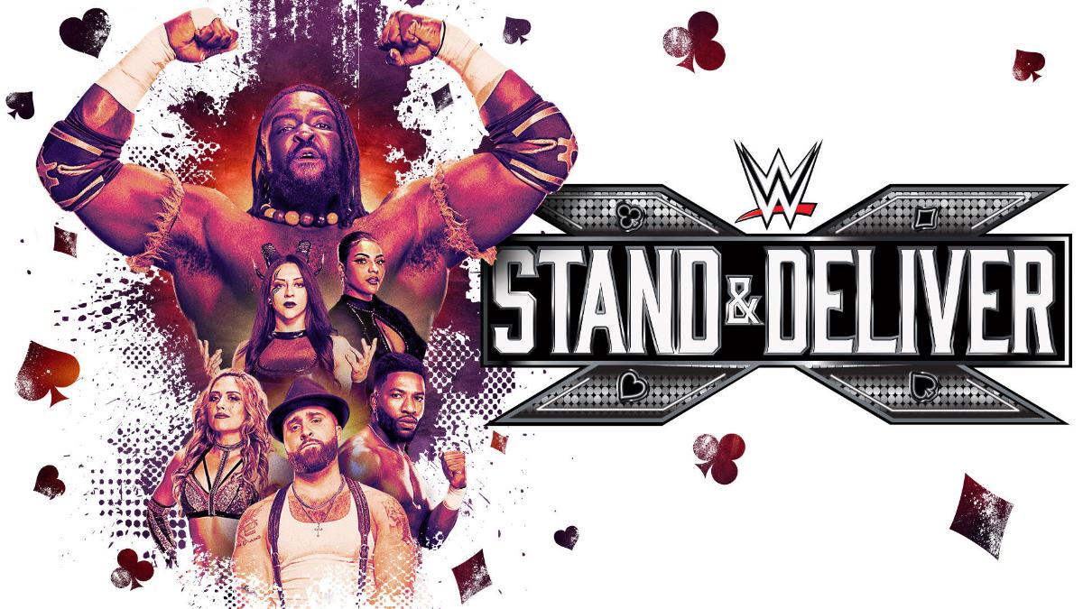 Poster for WWE NXT Stand & Deliver 2025 featuring Oba Femi