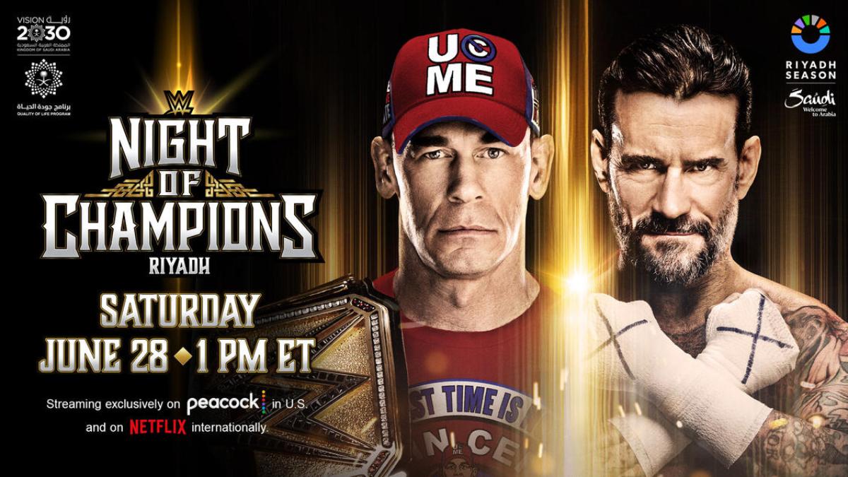 Graphic for John Cena vs. CM Punk at WWE Night of Champions 2025