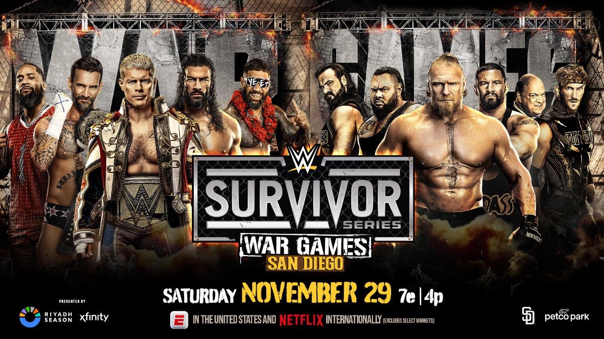 Graphic for WarGames match at WWE Survivor Series