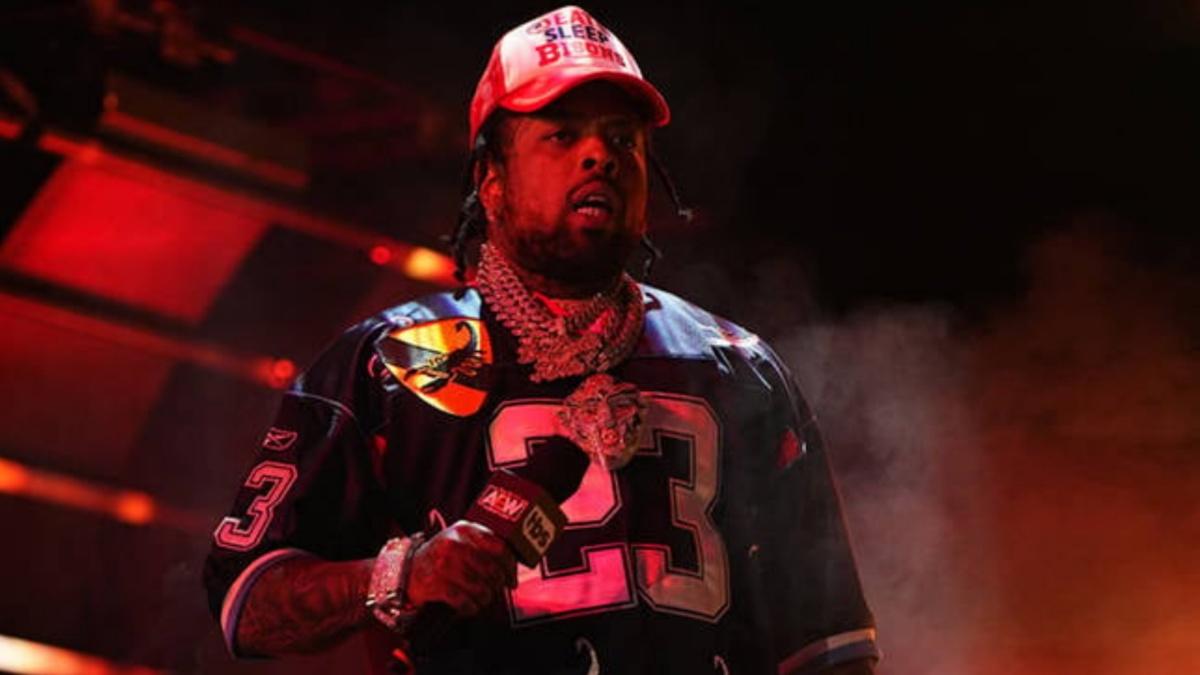 Westside Gunn with a mic in AEW