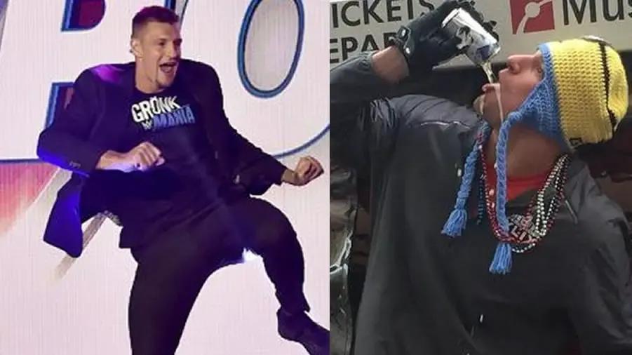 rob gronkowski MINIONS BEER HAT.jpg