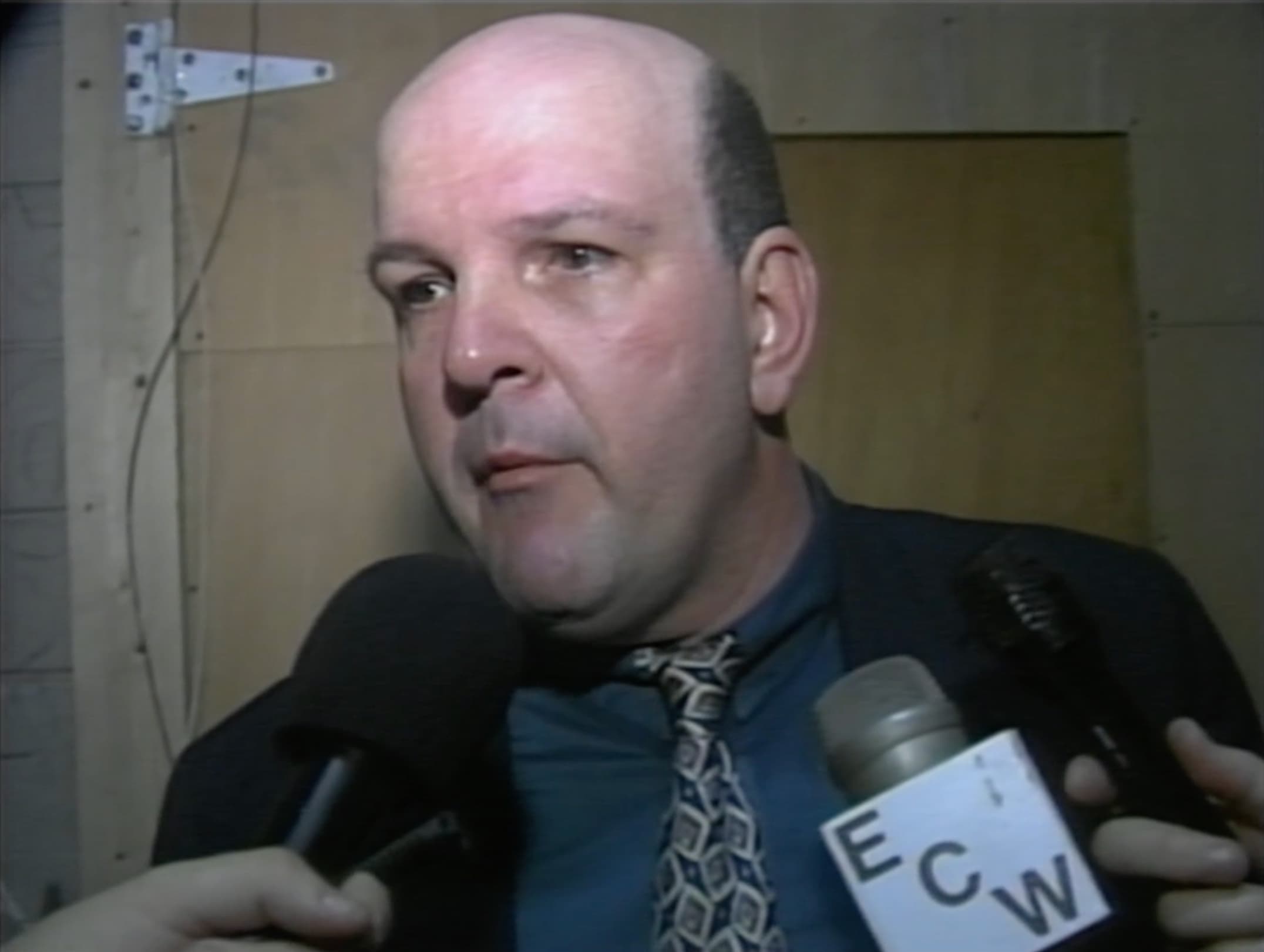 Dennis Coralluzzo backstage in ECW
