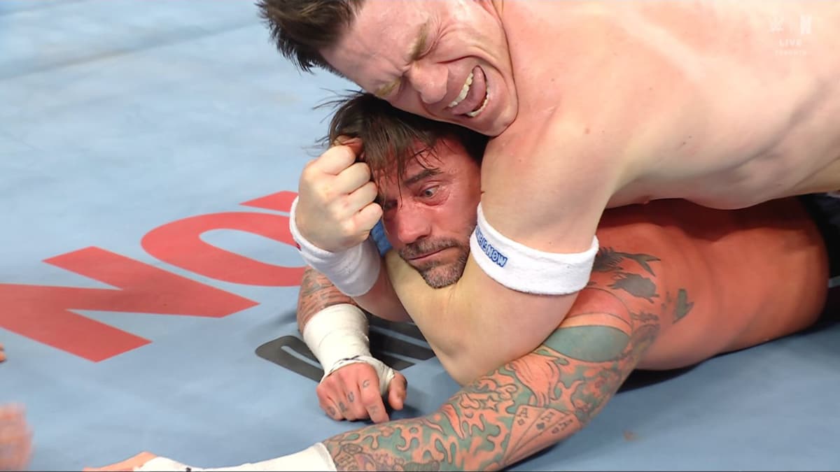 John Cena choking out CM Punk