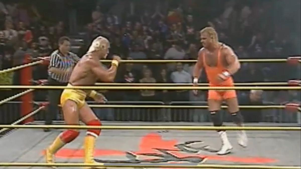 Hulk Hogan wrestling Curt Hennig in XWF
