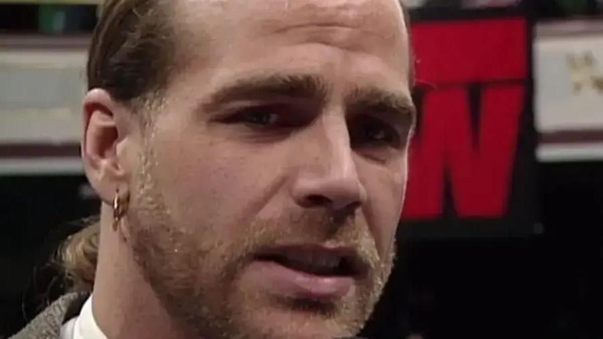Shawn Michaels looking emotional after saying he's lost his smile